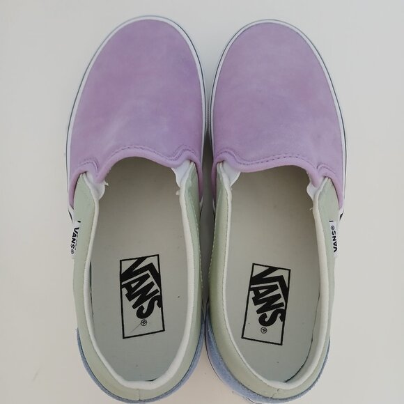 Vans Asher Platform Pastel Sneakers Tennies Shoes Block color pink green blue - Picture 5 of 6